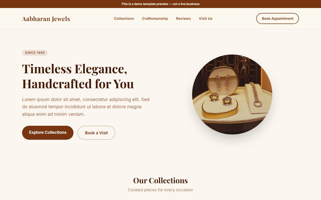Jewellery Store Template preview